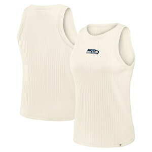 �t�@�i�e�B�N�X ���f�B�[�X �g�b�v�X T�V���c ���u Women's Fanatics Cream Seattle Seahawkstar Play Tri-Blend RibbedTank Top Sea Beige �x�[�W��