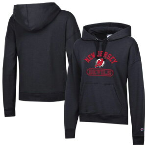 �`�����s�I�� ���f�B�[�X �g�b�v�X T�V���c �W���[�W�[ �p�[�J�[ Women's Champion Black New Jersey Devils Arched Pill Box Hoodie Nhl Black �u���b�N