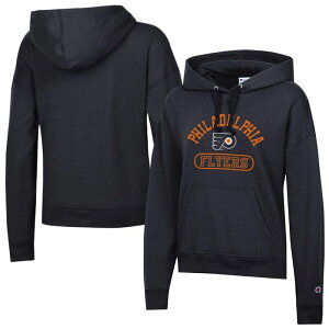�`�����s�I�� ���f�B�[�X �g�b�v�X T�V���c �p�[�J�[ Women's Champion Black Philadelphia Flyers Arched Pill Box Hoodie Fly Black �u���b�N