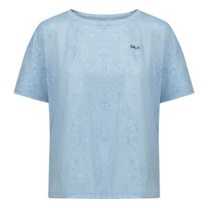 �g���X�p�X ���f�B�[�X �g�b�v�X T�V���c Trespass Womens/Ladies Nicoletti DLX T-Shirt Blue Haze Print �u���[