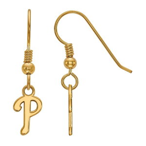 ���S�A�[�g ���f�B�[�X �A�N�Z�T���[ �s�A�X�E�C�������O LogoArt Sterling Silver Philadelphia Phillies Extra-Small Danglearrings Gold Tone �S�[���h