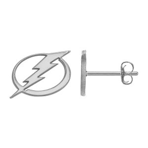 SA[g fB[X ANZT[ sAXECO ~j LogoArt Sterling Silver Tampa Bay Lightning Mini Logo Stud Earringsterling Silver Vo[