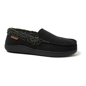 fBAtH[Y Y V[Y T_ XG[h Dearfoams Alexander Microsuede Men's Moccasin Slippers Black ubN
