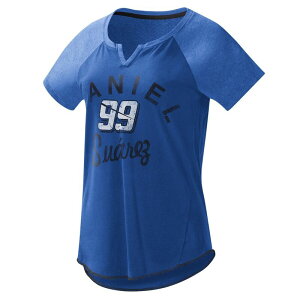 �W�[�X���[ �t�H�[�n�[ �o�C �J�[�� �o���N�X ���f�B�[�X �g�b�v�X T�V���c V�l�b�N Women's G-III 4Her by Carl Banks Royal Daniel Suarez Grand Slam Tri-Blend Notch V-Neck T-Shirt Nas Blue �u���[