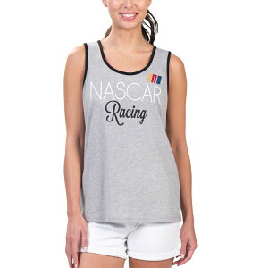 �W�[�X���[ �t�H�[�n�[ �o�C �J�[�� �o���N�X ���f�B�[�X �g�b�v�X T�V���c Women's G-III 4Her by Carl Banks Heather Gray NASCAR Fastest Lap Fashion Tank Nas Grey �O���[