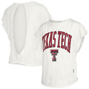 �v���X�{�b�N�X ���f�B�[�X �g�b�v�X T�V���c �I�[�v���o�b�N Women's Pressbox Cream Texas Tech Red Raiders Nelson Movement Open Back Slub T-Shirtxt Beige �x�[�W��
