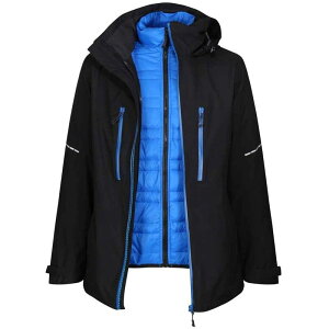 ���K�b�^ ���f�B�[�X �A�E�^�[ �W���P�b�g�E�u���]�� Regatta Mens X-Pro Evader III Padded Jacket Black And Oxford Blue �u���b�N