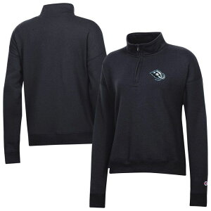 �`�����s�I�� ���f�B�[�X �g�b�v�X T�V���c �X�E�F�b�g Women's Champion Black Utah Mammoth Powerblend Quarter-Zip Sweatshirt Utm Black �u���b�N