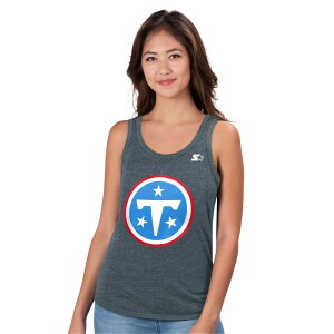 �X�^�[�^�[ ���f�B�[�X �g�b�v�X T�V���c Women'starter Heather Gray Tennessee Titans Playoff Tri-Blend Tank Top Ttn Grey �O���[