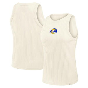 �t�@�i�e�B�N�X ���f�B�[�X �g�b�v�X T�V���c ���u Women's Fanatics Cream Los Angeles Ramstar Play Tri-Blend RibbedTank Top Lar Beige �x�[�W��
