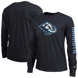 �`�����s�I�� ���f�B�[�X �g�b�v�X T�V���c Women's Champion Black Utah Mammoth 2-Hit Long Sleeve T-Shirt Utm Black �u���b�N