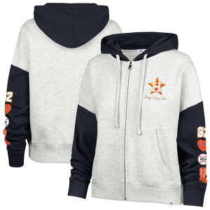 �A���u�����f�b�h ���f�B�[�X �g�b�v�X T�V���c �p�[�J�[ Unbranded Women's '47 x Stoney Clover Lane Heather Gray/Navy Houston Astros Color Block Full-Zip Hoodie Ast Grey �O���[