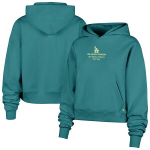 �t�H�[�e�B�Z�u���u�����h ���f�B�[�X �g�b�v�X T�V���c �p�[�J�[ 47 Brand Women's '47 Tealos Angeles Dodgers Contemporary Basics Anderson Foundation Hoodie Lad Blue �u���[