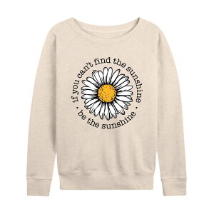 �A�j���L�����N�^�[ ���f�B�[�X �g�b�v�X T�V���c �p�C�� Licensed Character Women's If You Can't Find The Sunshine Be The Sunshine French Terry Long Sleeve Tee Beige �x�[�W��