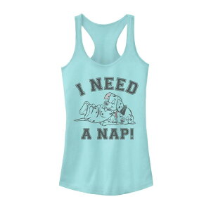 �f�B�Y�j�[ ���f�B�[�X �g�b�v�X T�V���c �O���t�B�b�N Disney's 101 Dalmatians Cruella De Vil Juniors' Sleeping Puppies I Need A Nap Graphic Tank Top Cancun