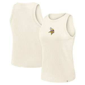 �t�@�i�e�B�N�X ���f�B�[�X �g�b�v�X T�V���c ���u Women's Fanatics Creaminnesota Vikingstar Play Tri-Blend Ribbed Tank Top Mvk Beige �x�[�W��