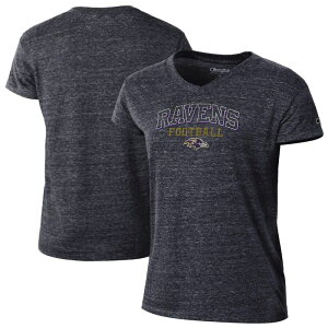 �`�����s�I�� ���f�B�[�X �g�b�v�X T�V���c V�l�b�N Women's Champion Black Baltimore Ravens Triumph Tri-Blend V-Neck T-Shirt Rav Black �u���b�N