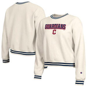 �`�����s�I�� ���f�B�[�X �g�b�v�X T�V���c �X�E�F�b�g Women's Champion Cream Cleveland Guardians Reverse Weave Sweatshirt Grd Beige �x�[�W��
