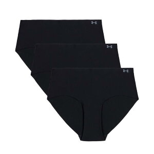 �A���_�[�A�[�}�[ ���f�B�[�X �A���_�[�E�F�A �p���c Women's Under Armour 3-pack Pure Stretch No-Show Hipster Panty Black �u���b�N