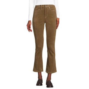 �����Y�G���h ���f�B�[�X �{�g���X �J�W���A���p���c �R�[�f�����C Women's Lands' End Corduroy High Waisted Kick Cropants Dark Toffee