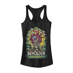 �A�j���L�����N�^�[ ���f�B�[�X �g�b�v�X T�V���c Licensed Character Juniors' Dungeons & Dragons Eye Of The Beholder Tank Top Black �u���b�N