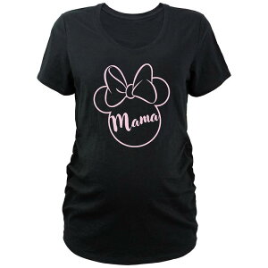 �f�B�Y�j�[ ���f�B�[�X �g�b�v�X T�V���c V�l�b�N �}�^�j�e�B �O���t�B�b�N Disney's Minnie Mouse Mamaternity V-Neck Graphic Tee Black �u���b�N