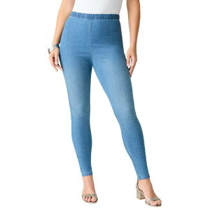 ���A�}���Y ���f�B�[�X �{�g���X �f�j���p���c �v���X�T�C�Y �g�[�� Roaman's Women's Plusize Tall Plusize Comfort Stretch Slim Leg Jean Light Stonewash Sanded