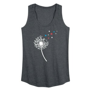 �A�j���L�����N�^�[ ���f�B�[�X �g�b�v�X T�V���c �O���t�B�b�N Licensed Character Women's Dandelion Graphic Racerback Tank Top Heather Charcoal �`���R�[��