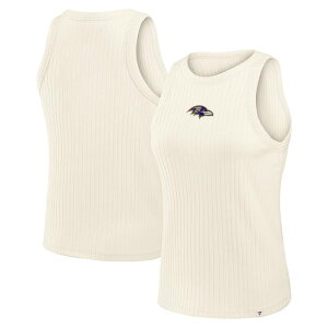 �t�@�i�e�B�N�X ���f�B�[�X �g�b�v�X T�V���c ���u Women's Fanatics Cream Baltimore Ravenstar Play Tri-Blend RibbedTank Top Rav Beige �x�[�W��