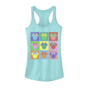 �A�j���L�����N�^�[ ���f�B�[�X �g�b�v�X T�V���c Licensed Character Disney's Mickey & Friends Juniors' Minnie Mouse Pop Artank Top Cancun