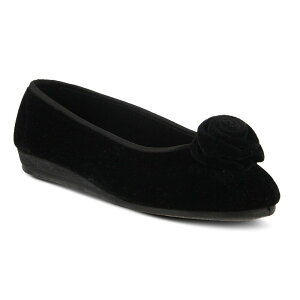 tNTX fB[X V[Y T_ Flexus by Spring Step Roseloud Women's Ballet Flats Black ubN