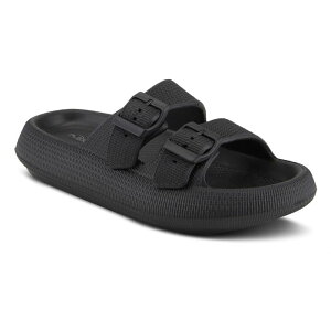yz tNTX fB[X T_ V[Y Flexus by Spring Step Bubbles Women's Slide Sandals Black