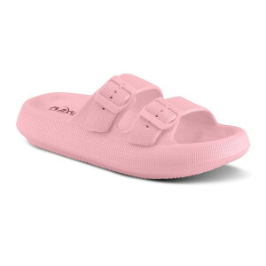 yz tNTX fB[X T_ V[Y Flexus by Spring Step Bubbles Women's Slide Sandals Light Pink