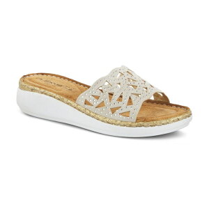 yz tNTX fB[X T_ V[Y Flexus by Spring Step Windom Women's Rhinestone Slide Sandals Beige