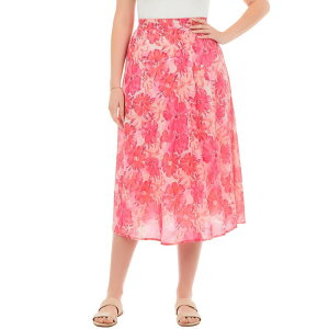 �E�[�}�� �E�B�Y�C�� ���f�B�[�X �{�g���X�J�[�g �v���X�T�C�Y Woman Within Plusize 2-In-1 Reversible Skirt Sweet Coral Watercolor �R�[����