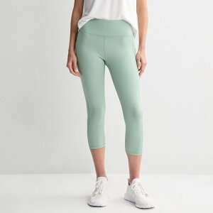 Tek Gear ���f�B�[�X �{�g���X �J�W���A���p���c �L���b�v ���M���X �n�C�E�G�X�g Women's Tek Gear Ultrastretch Pocket High-Waisted Capri Leggings Waterstone