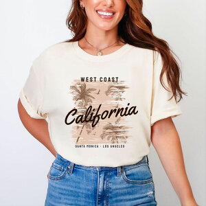 Simply Sage Market ���f�B�[�X �g�b�v�X T�V���c Simply Sage Market West Coast Santa Monica Garment Dyed Tee Ivory �A�C�{���[