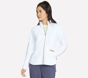 �X�P�b�`���[�Y ���f�B�[�X �A�E�^�[ �W���P�b�g�E�u���]�� Women'skechers The Go Walk Ottoman Cozy Fit Scoop Hem Jacket White �z���C�g