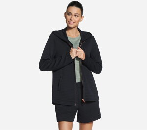 �X�P�b�`���[�Y ���f�B�[�X �A�E�^�[ �W���P�b�g�E�u���]�� Women'skechers Go Walk Ottoman Cozy Fitunic Jacket Bold Black �u���b�N