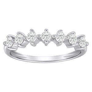 Alyson Layne ���f�B�[�X �A�N�Z�T���[ �����O Alyson Layne 10k Gold 1/2 Carat.W. Lab Grown Diamond Band Ring 10k White Gold �z���C�g