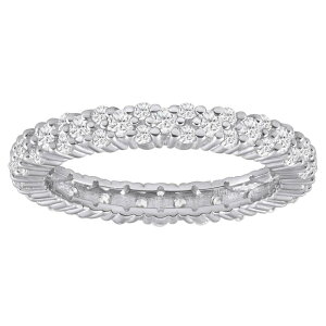Alyson Layne ���f�B�[�X �A�N�Z�T���[ �����O Alyson Layne 10k Gold 7/8 Carat.W. Lab Grown Diamond Full Eternity Band 10k White Gold �z���C�g