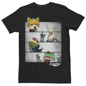 �A�j���L�����N�^�[ ���f�B�[�X �g�b�v�X T�V���c Licensed Character Men'star Fox Group Shotee Black �u���b�N