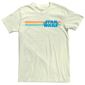 �X�^�[ �E�H�[�Y ���f�B�[�X �g�b�v�X T�V���c ���S Men'star Wars Multi Stripe Logo Tee Natural �}���`�J���[