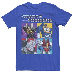 �A�j���L�����N�^�[ ���f�B�[�X �g�b�v�X T�V���c Licensed Character Men's Transformers Autobots Box Up Tee Royal