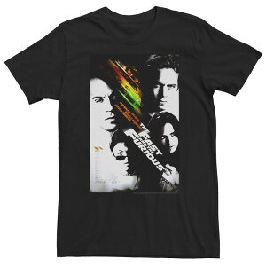 �A�j���L�����N�^�[ ���f�B�[�X �g�b�v�X T�V���c �g�[�� Licensed Character Big & Tall Fast & Furious Movie Poster Tee Black �u���b�N