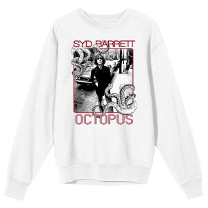 �A�j���L�����N�^�[ ���f�B�[�X �g�b�v�X T�V���c Licensed Character Men'syd Barrett Octopus Photo Long Sleeve White �z���C�g