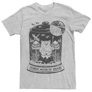 �X�^�[ �E�H�[�Y ���f�B�[�X �g�b�v�X T�V���c Men'star Wars Endor Forest Moon Tee Athletic Heather �w�U�[