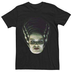 �A�j���L�����N�^�[ ���f�B�[�X �g�b�v�X T�V���c Licensed Character Men's Universal Elsa Lanchester Bride ofrankenstein Face Tee Black �u���b�N