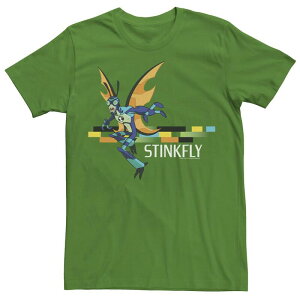 �A�j���L�����N�^�[ ���f�B�[�X �g�b�v�X T�V���c �O���t�B�b�N Licensed Character Men's Ben 10 Stinkfly Portrait Graphic Tee Kelly