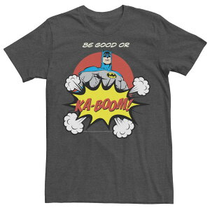 �A�j���L�����N�^�[ ���f�B�[�X �g�b�v�X T�V���c Licensed Character Men's DComics Batman Ka-Boom Pop Artext Poster Tee Charcoal Heather �`���R�[��